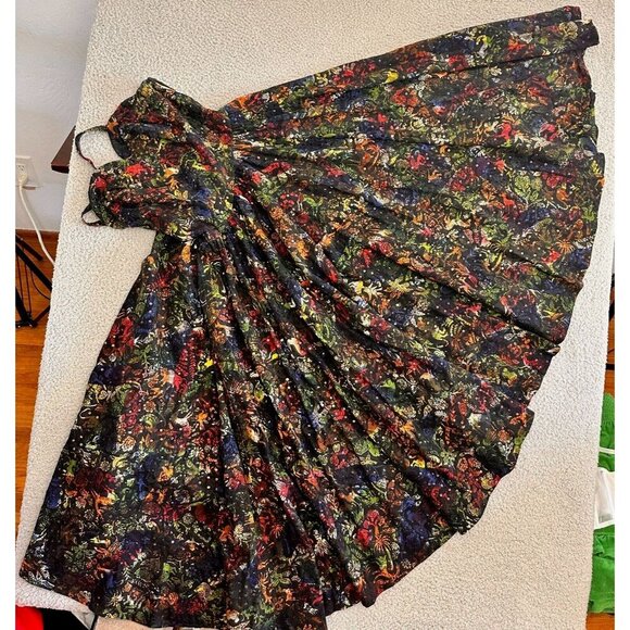 Vintage 50s Jorelle Model Dress Full Skirt Strapless Sequins - Picture 11 of 16